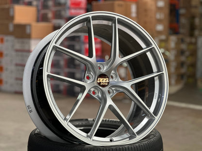 New 20X9 ET30 Overdrive Forged BBS Design Rim (4 wheel) Gloss Silver 5X112