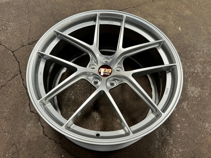 New 20X9 ET30 Overdrive Forged BBS Design Rim (4 wheel) Gloss Silver 5X112