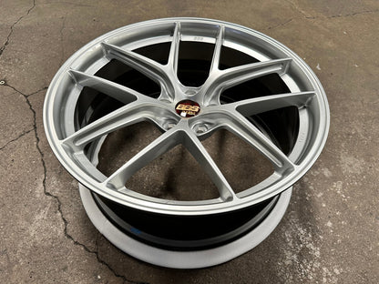 New 20X9 ET30 Overdrive Forged BBS Design Rim (4 wheel) Gloss Silver 5X112