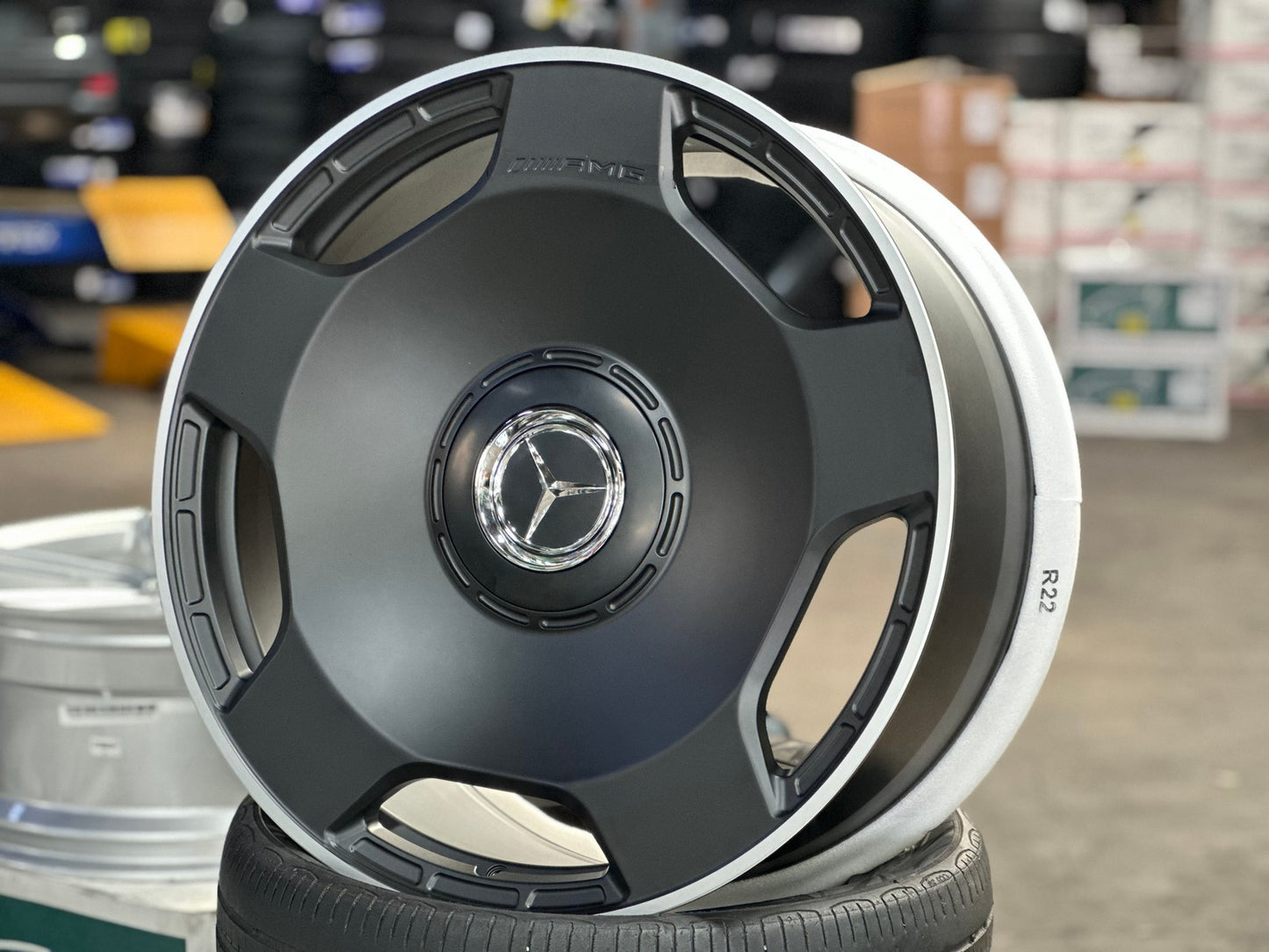 New 22X10 ET30 Overdrive Forged Rim (4 wheel) Matt Black 5X130