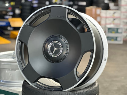 New 22X10 ET30 Overdrive Forged Rim (4 wheel) Matt Black 5X130