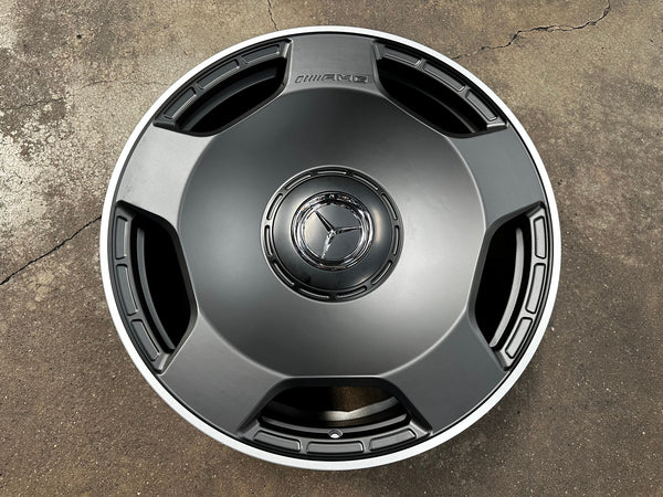 New 22X10 ET30 Overdrive Forged Rim (4 wheel) Matt Black 5X130