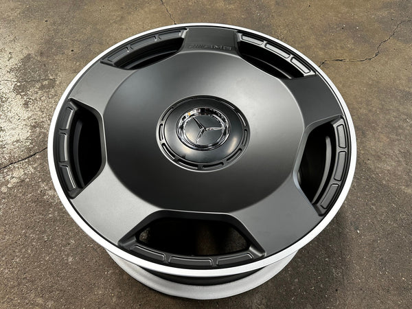 New 22X10 ET30 Overdrive Forged Rim (4 wheel) Matt Black 5X130