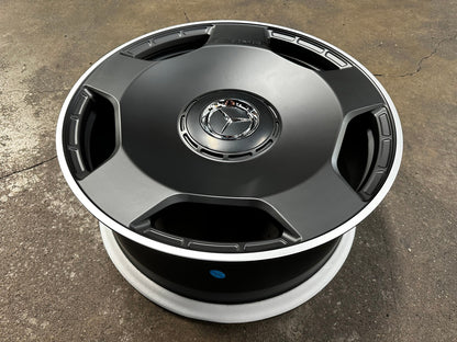 New 22X10 ET30 Overdrive Forged Rim (4 wheel) Matt Black 5X130