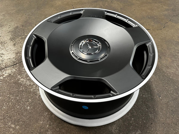 New 22X10 ET30 Overdrive Forged Rim (4 wheel) Matt Black 5X130