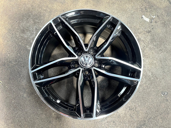 New 17X7.5 ET42 VW Design Polo Rim (4 wheel) Gloss Black PF 5X100