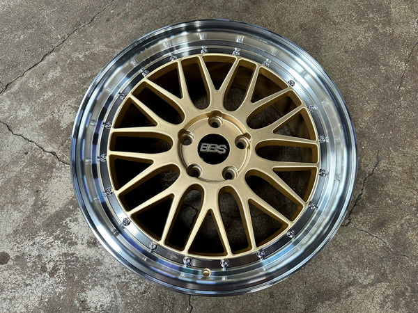 New 18X8 ET38 BBS LM Design Rim (4 wheel) Gloss Gold 5X114.3
