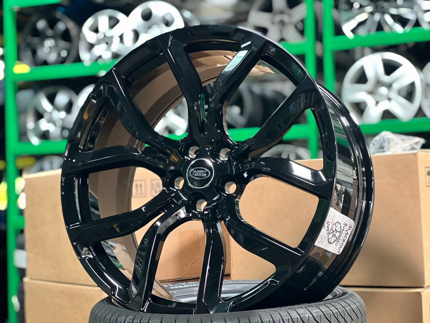 New 22X10 ET38 Overdrive Forged BF58 Rim (4 wheel) Gloss Black 5X120