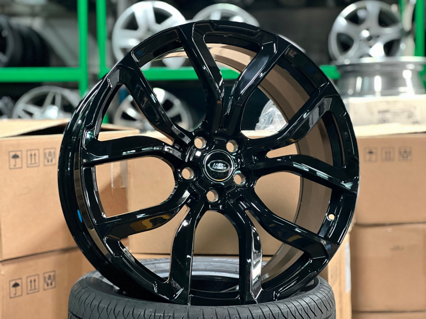 New 22X10 ET38 Overdrive Forged BF58 Rim (4 wheel) Gloss Black 5X120