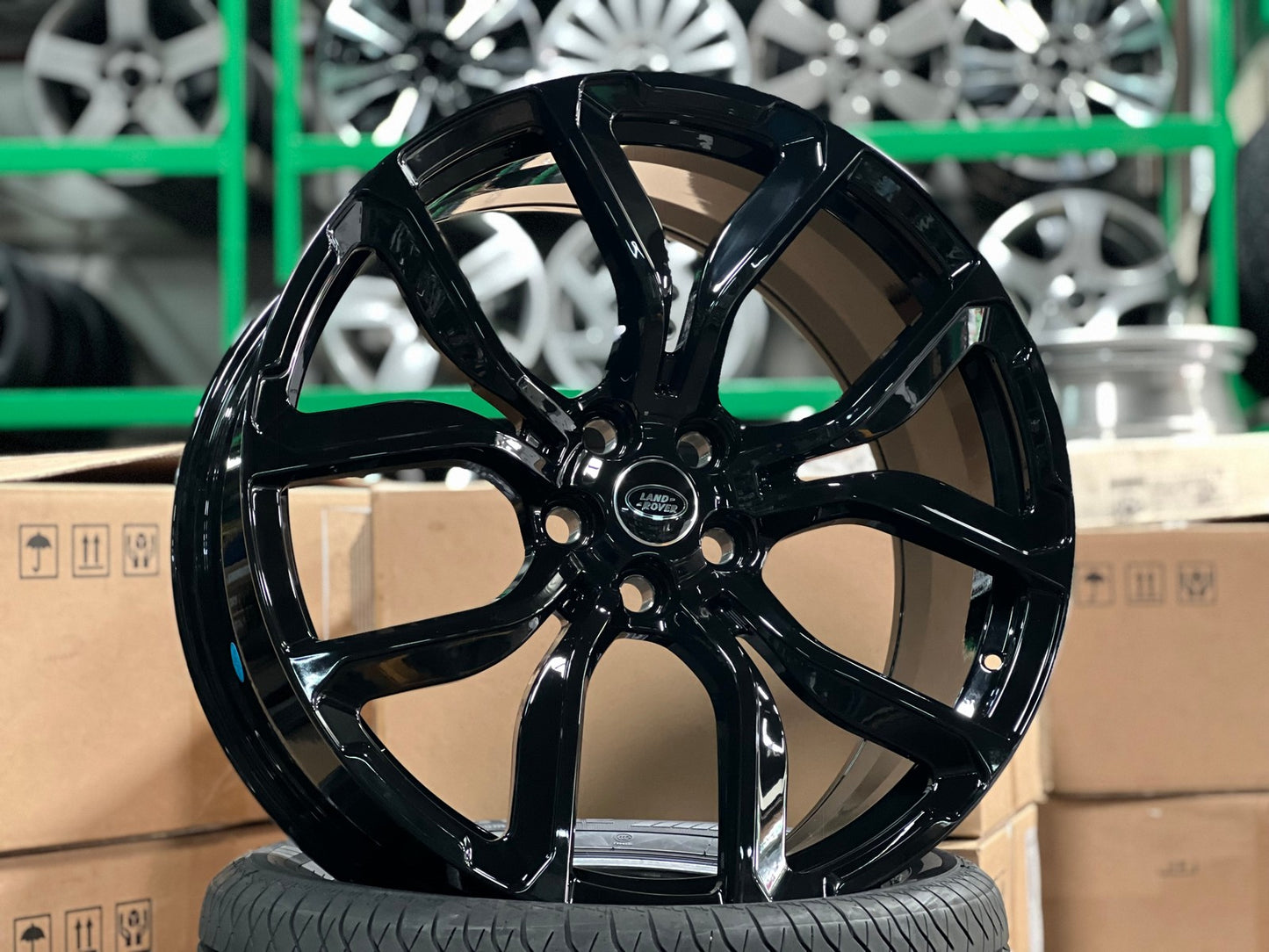 New 22X10 ET38 Overdrive Forged BF58 Rim (4 wheel) Gloss Black 5X120