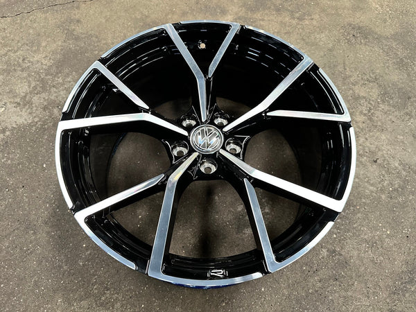 New 19X8.5 ET35 Overdrive Forged R Line Rim (4 wheel) Gloss Black PF 5X112