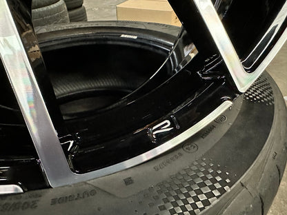 New 19X8.5 ET35 Overdrive Forged R Line Rim (4 wheel) Gloss Black PF 5X112