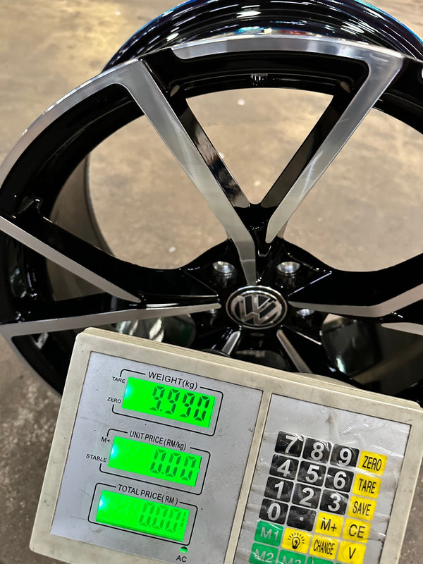 New 19X8.5 ET35 Overdrive Forged R Line Rim (4 wheel) Gloss Black PF 5X112