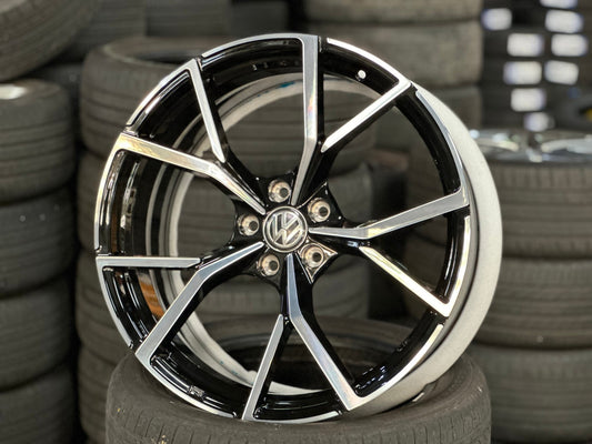 New 20X8.5 ET35 Overdrive Forged R Line Rim (4 wheel) Gloss Black PF 5X112