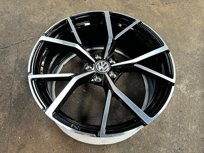 New 20X8.5 ET35 Overdrive Forged R Line Rim (4 wheel) Gloss Black PF 5X112