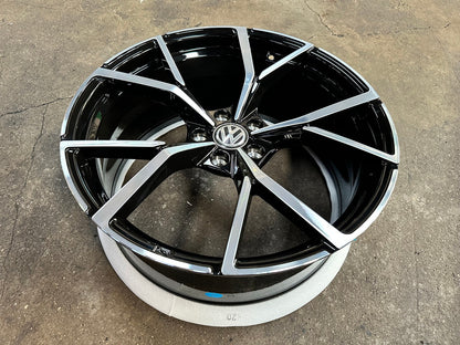 New 20X8.5 ET35 Overdrive Forged R Line Rim (4 wheel) Gloss Black PF 5X112