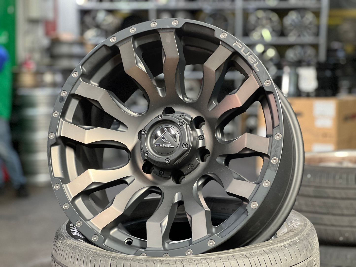 New 18X9 ET-12 Fuel Rim (4 wheel) Black 6X139.7