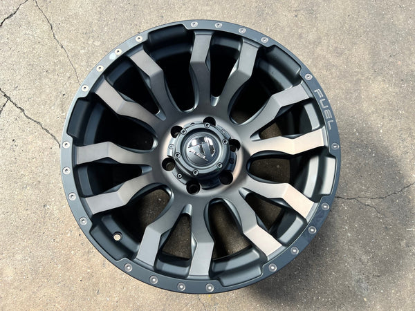 New 18X9 ET-12 Fuel Rim (4 wheel) Black 6X139.7