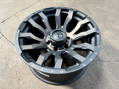 New 18X9 ET-12 Fuel Rim (4 wheel) Black 6X139.7
