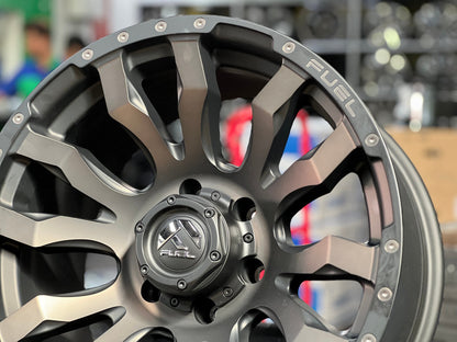 New 18X9 ET-12 Fuel Rim (4 wheel) Black 6X139.7