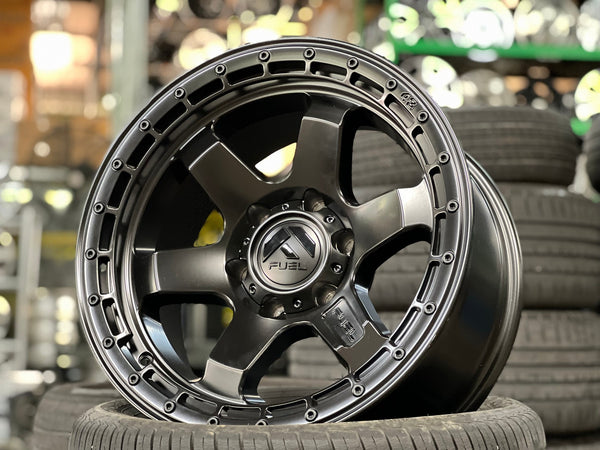 New 18X9 ET-12 Fuel Block Rim (4 wheel) Matt Black 6X139.7