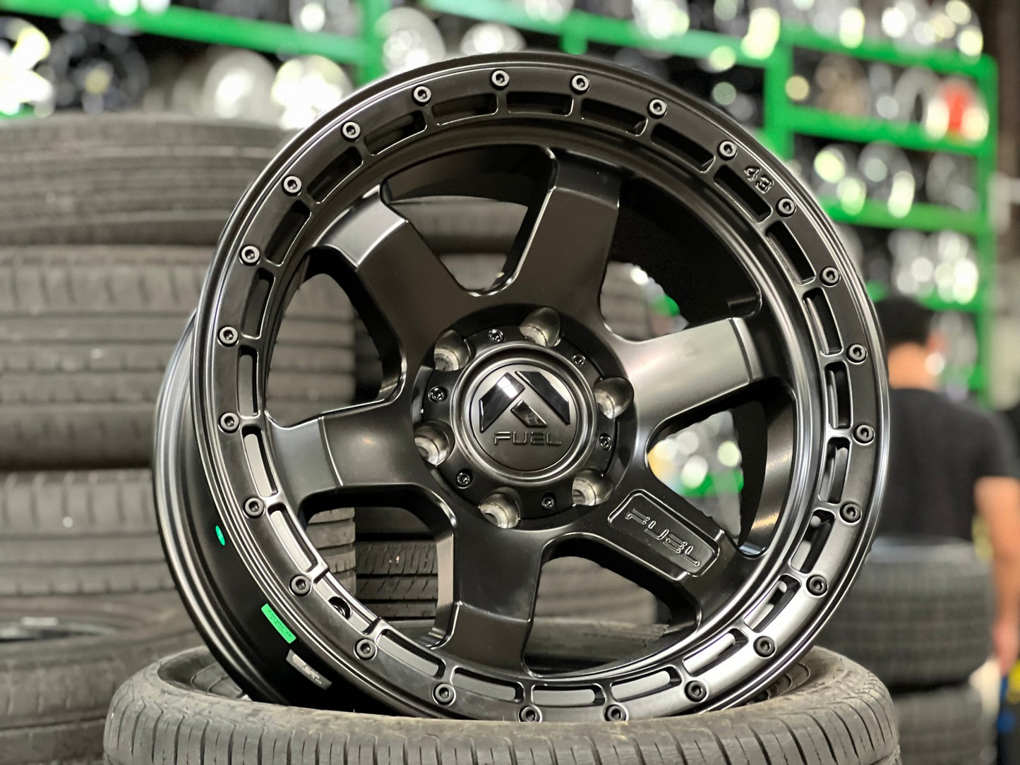 New 18X9 ET-12 Fuel Block Rim (4 wheel) Matt Black 6X139.7