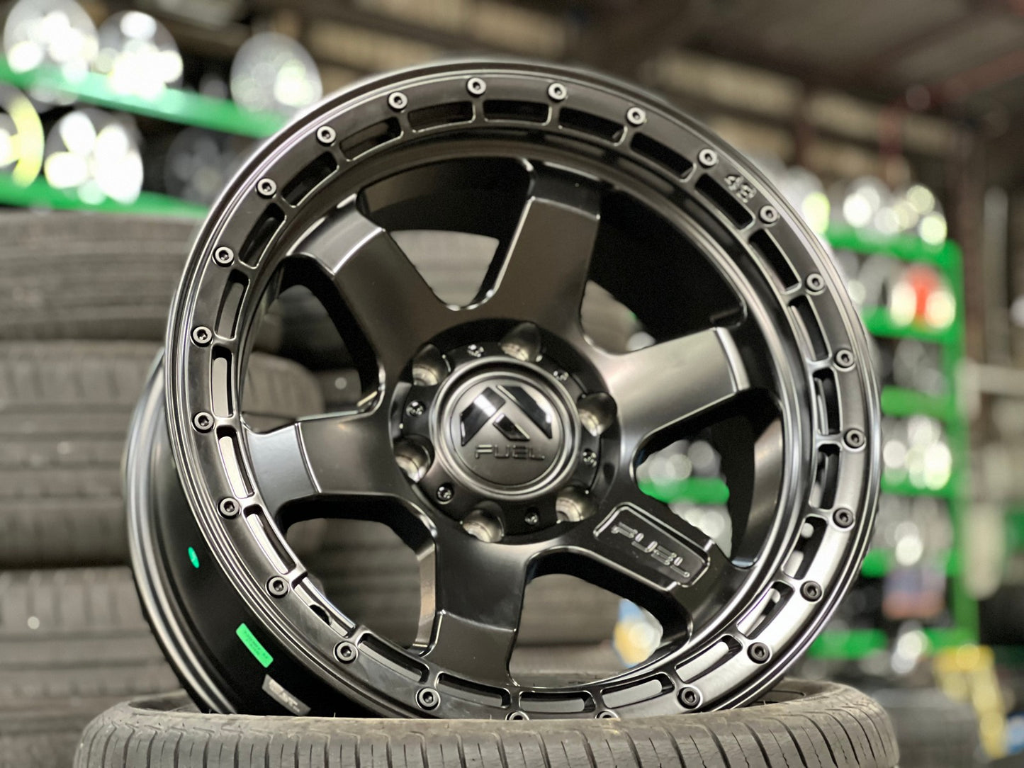 New 18X9 ET-12 Fuel Block Rim (4 wheel) Matt Black 6X139.7