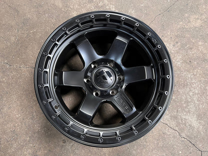 New 18X9 ET-12 Fuel Block Rim (4 wheel) Matt Black 6X139.7