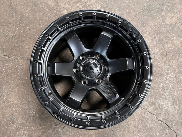 New 18X9 ET-12 Fuel Block Rim (4 wheel) Matt Black 6X139.7
