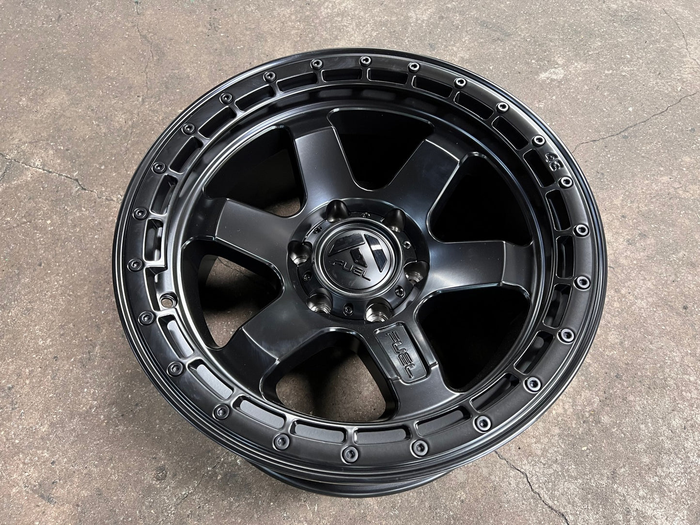 New 18X9 ET-12 Fuel Block Rim (4 wheel) Matt Black 6X139.7