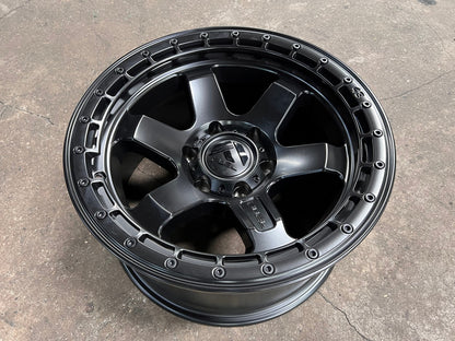 New 18X9 ET-12 Fuel Block Rim (4 wheel) Matt Black 6X139.7