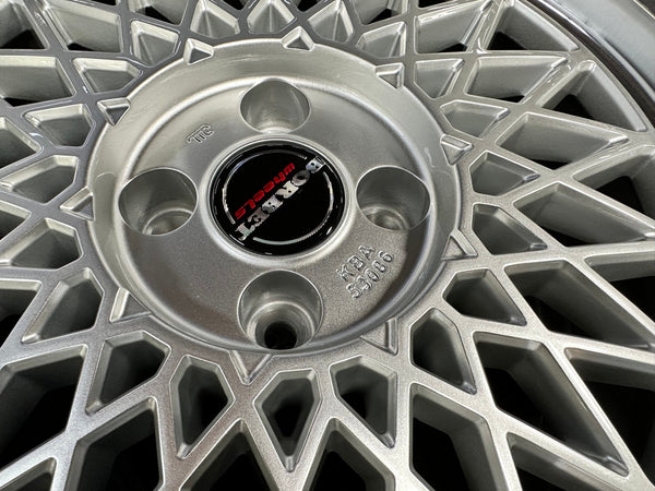 New 17X7 ET25 Borbet B Rim (4 wheel) Gloss Silver 4X100