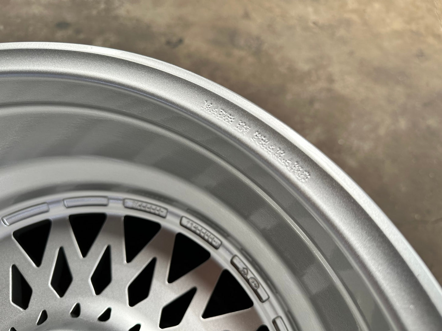 New 17X7 ET25 Borbet B Rim (4 wheel) Gloss Silver 4X100