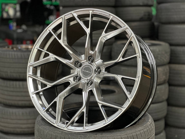 New 22X10.5 ET35 Brixton Forged RF10 Rim (4 wheel) Gloss Gunmetal 5X120