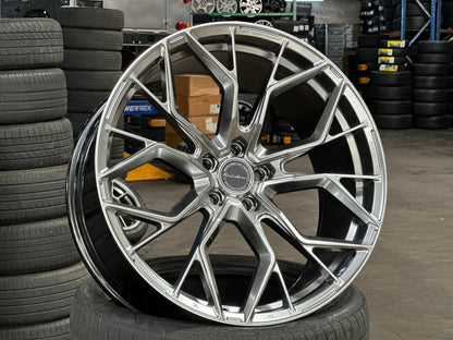 New 22X10.5 ET35 Brixton Forged RF10 Rim (4 wheel) Gloss Gunmetal 5X120