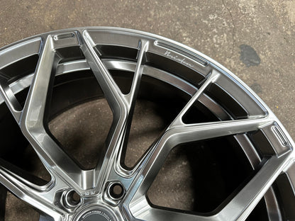 New 22X10.5 ET35 Brixton Forged RF10 Rim (4 wheel) Gloss Gunmetal 5X120
