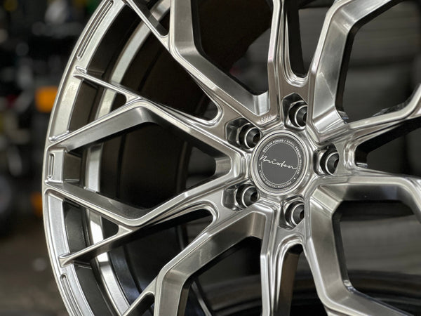 New 22X10.5 ET35 Brixton Forged RF10 Rim (4 wheel) Gloss Gunmetal 5X120