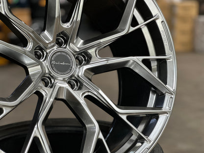 New 22X10.5 ET35 Brixton Forged RF10 Rim (4 wheel) Gloss Gunmetal 5X120