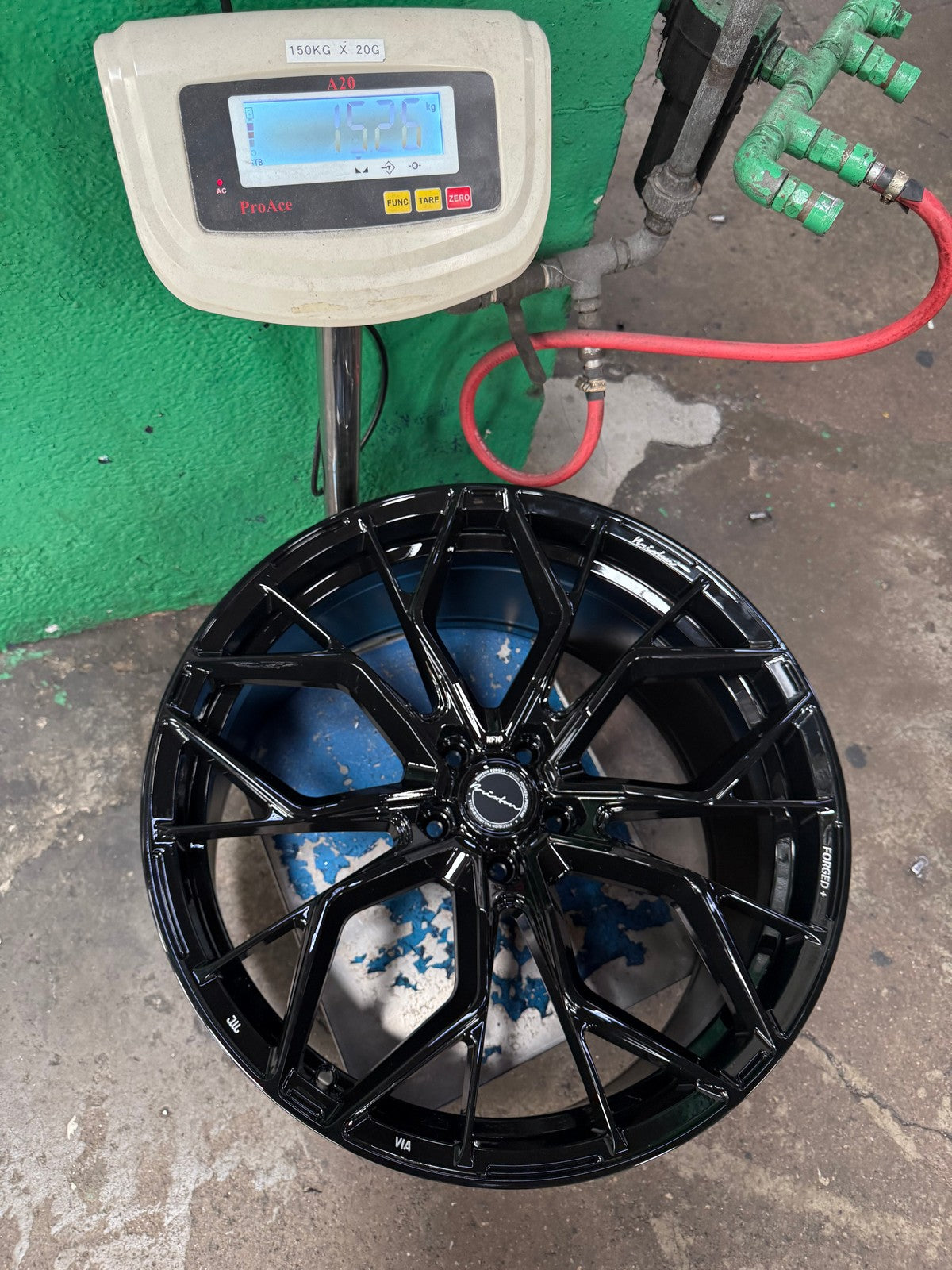 New 22X10.5 ET35 Brixton Forged RF10 Rim (4 wheel) Gloss Black 5X120