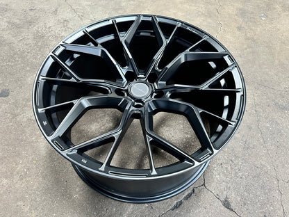 New 22X10.5 ET35 Brixton Forged RF10 Rim (4 wheel) Matt Black 5X120