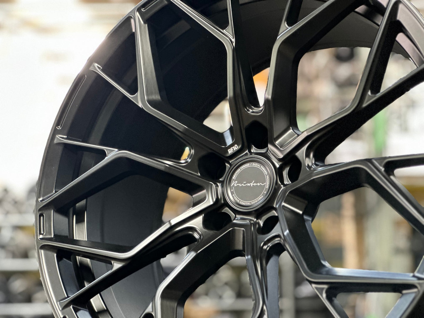 New 22X10.5 ET35 Brixton Forged RF10 Rim (4 wheel) Matt Black 5X120