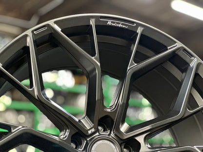 New 22X10.5 ET35 Brixton Forged RF10 Rim (4 wheel) Matt Black 5X120