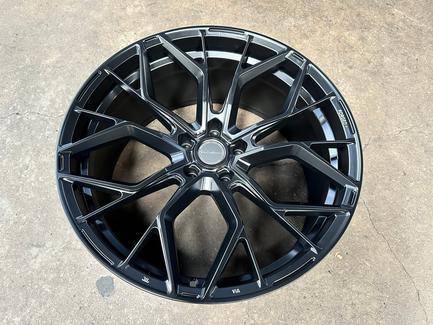 New 22X10.5 ET25 Brixton Forged RF10 Rim (4 wheel) Matt Black 5X130