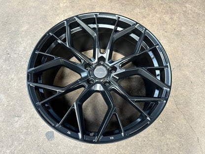 New 22X10.5 ET25 Brixton Forged RF10 Rim (4 wheel) Matt Black 5X130