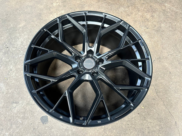 New 22X10.5 ET25 Brixton Forged RF10 Rim (4 wheel) Matt Black 5X130