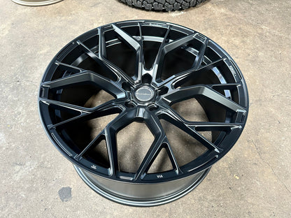 New 22X10.5 ET25 Brixton Forged RF10 Rim (4 wheel) Matt Black 5X130