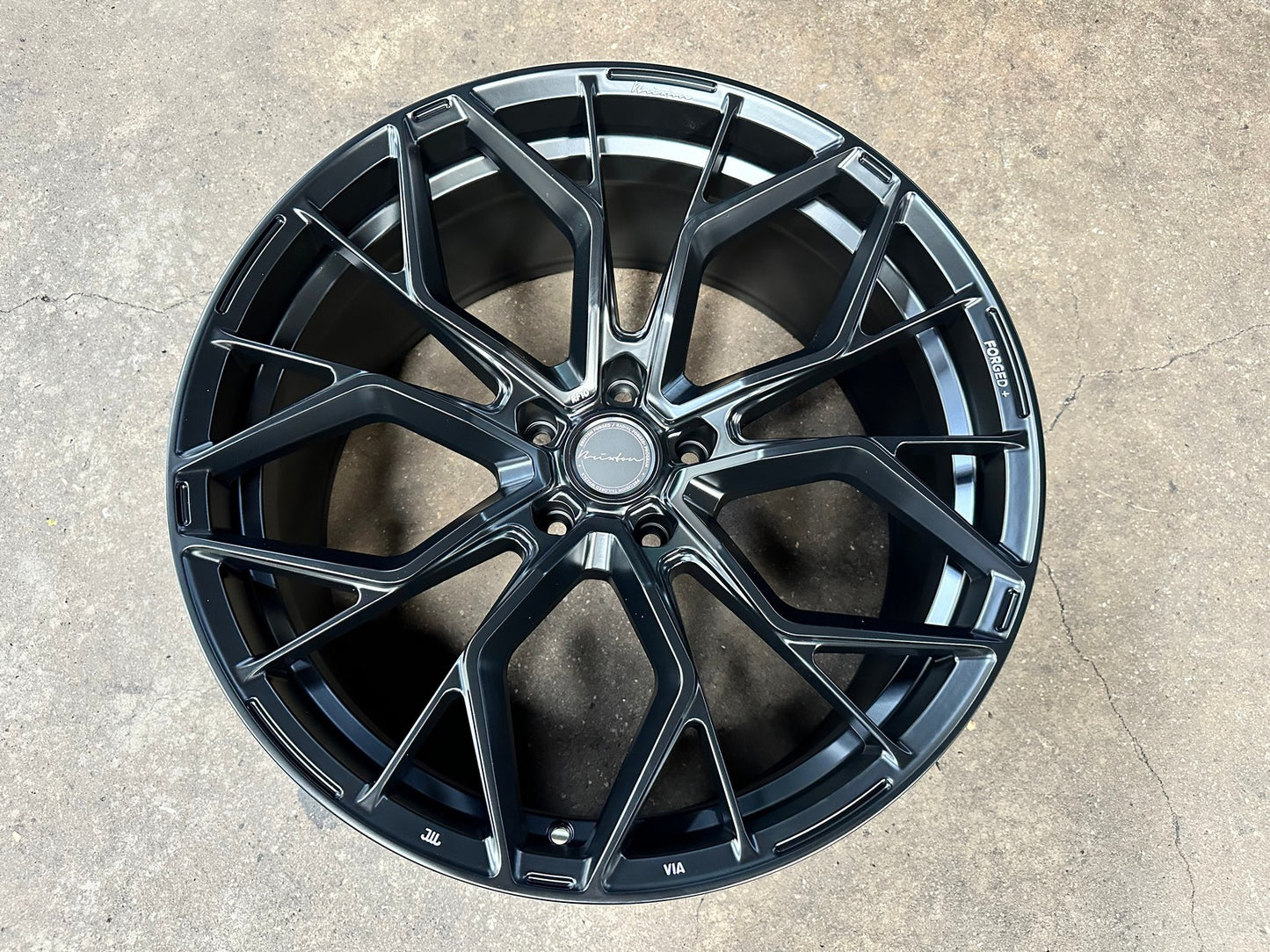 New 22X10.5 ET25 Brixton Forged RF10 Rim (4 wheel) Matt Black 5X130