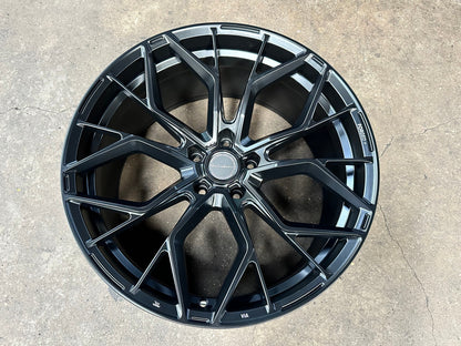 New 22X10.5 ET25 Brixton Forged RF10 Rim (4 wheel) Matt Black 5X130