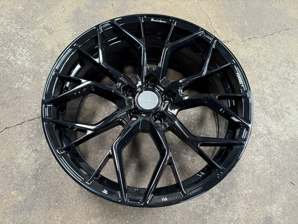 New 20X8.5 ET32 Brixton Forged RF10 Rim (4 wheel) Gloss Black 5X120