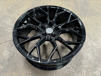 New 20X8.5 ET32 Brixton Forged RF10 Rim (4 wheel) Gloss Black 5X120